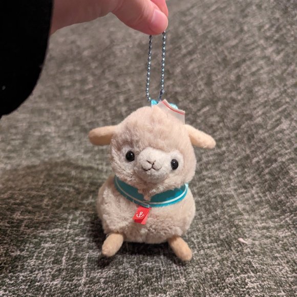 Authentic Amuse Brand Alpacasso Sailor Marine Baby Alpaca Plush - Picture 1 of 4